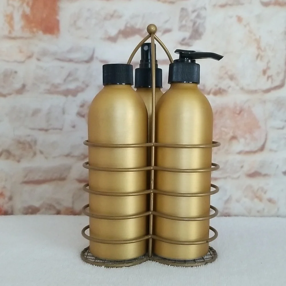 NWOT Bathroom Organizer Canister Storage Set (3)